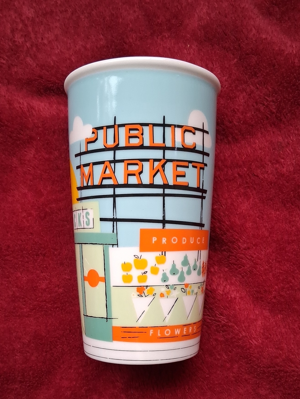 Starbucks 12 oz Tumbler Original 1st Store Pike Place Limited Edition Exclusive